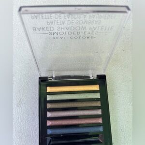 Baked Shimmer Eyeshadow Palette - Green, Gold, Pink, Blue Shades